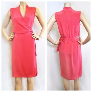 Valerie Pink Silk Wrap Dress